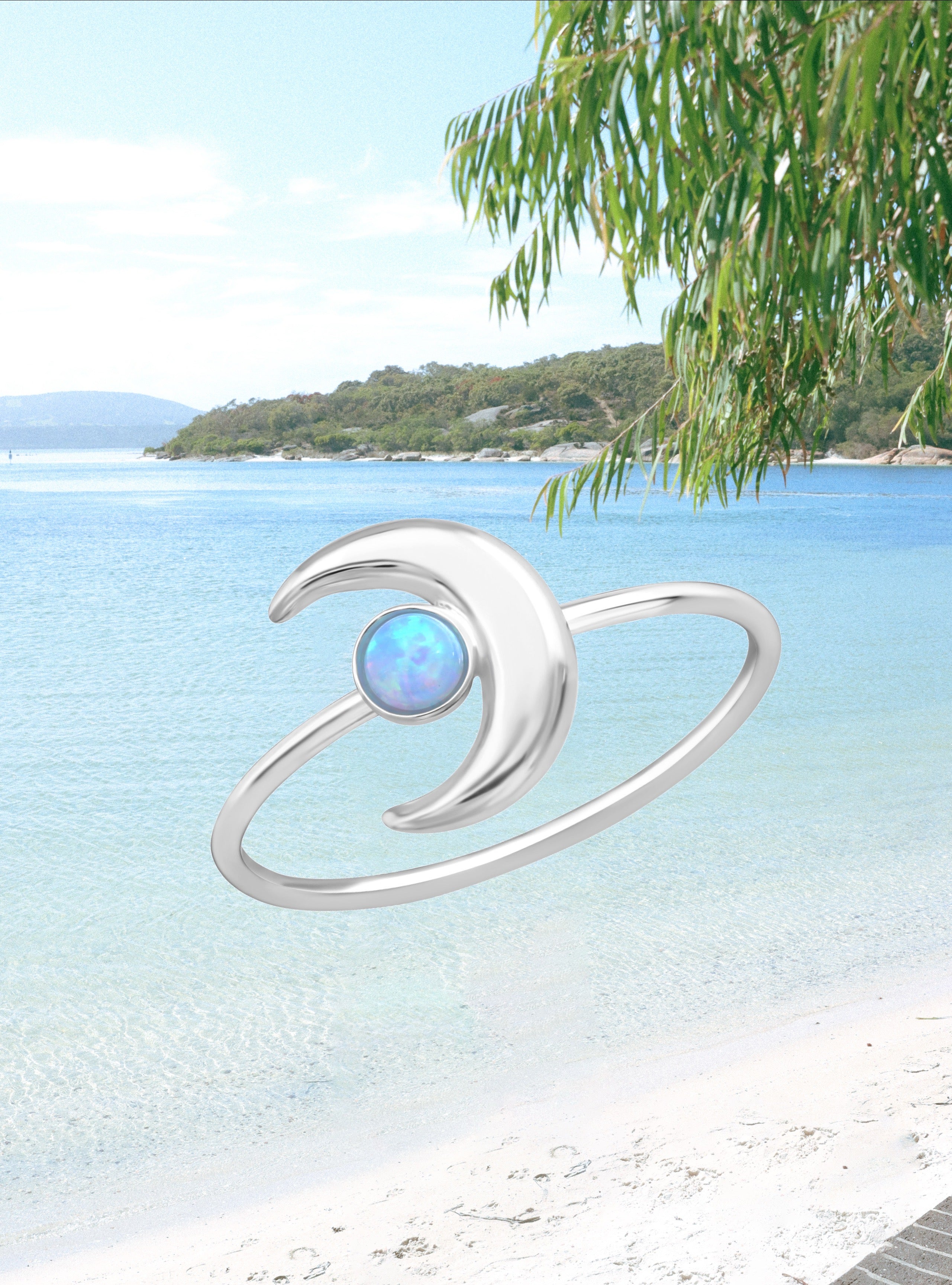 Midnight Moon Ring