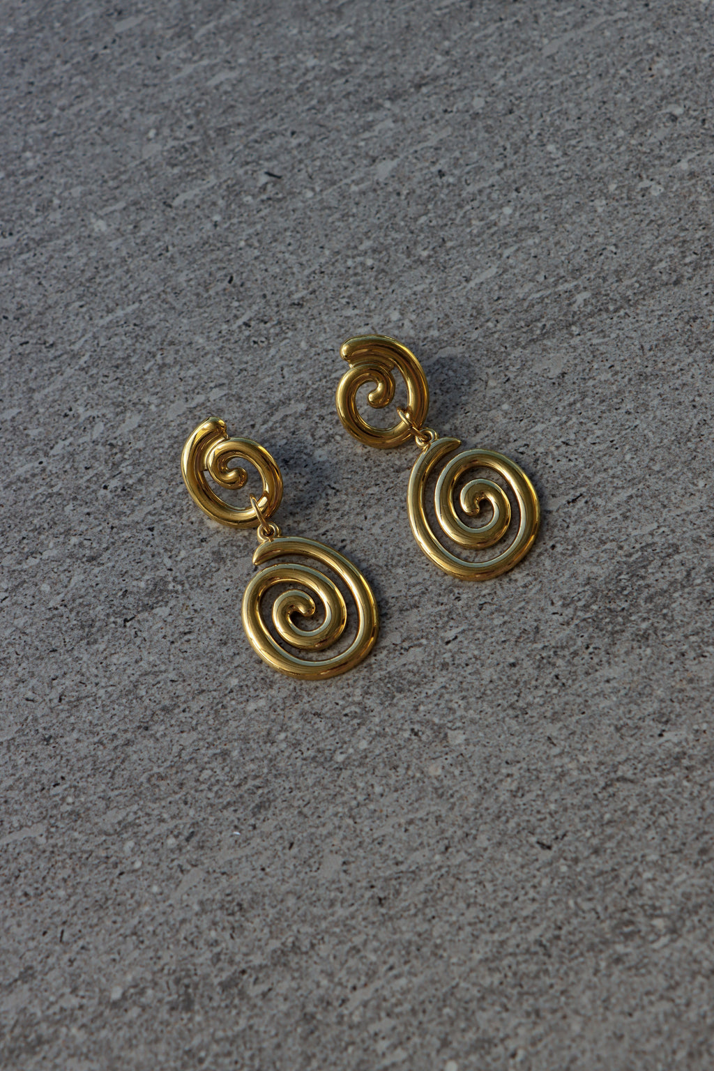 Soleil Double Spiral Studs