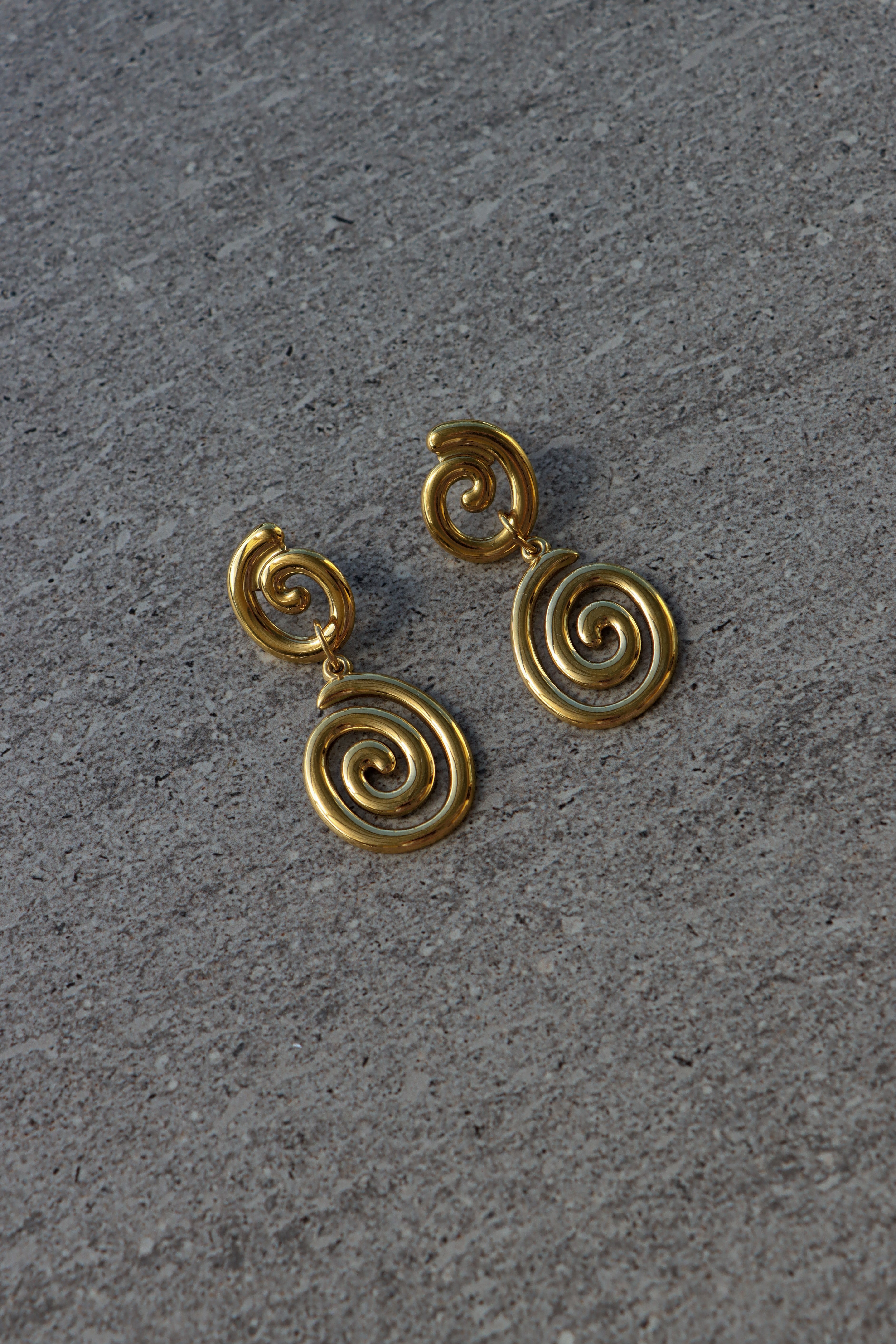 Soleil Double Spiral Studs