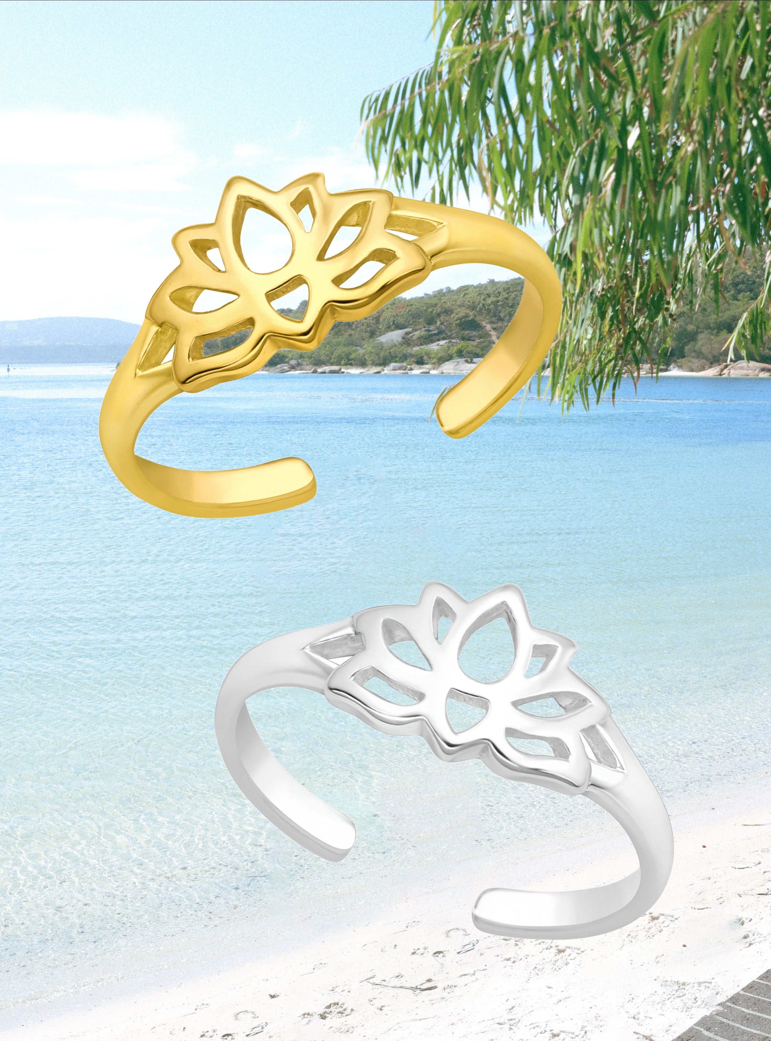 Sea Flower Toe Ring