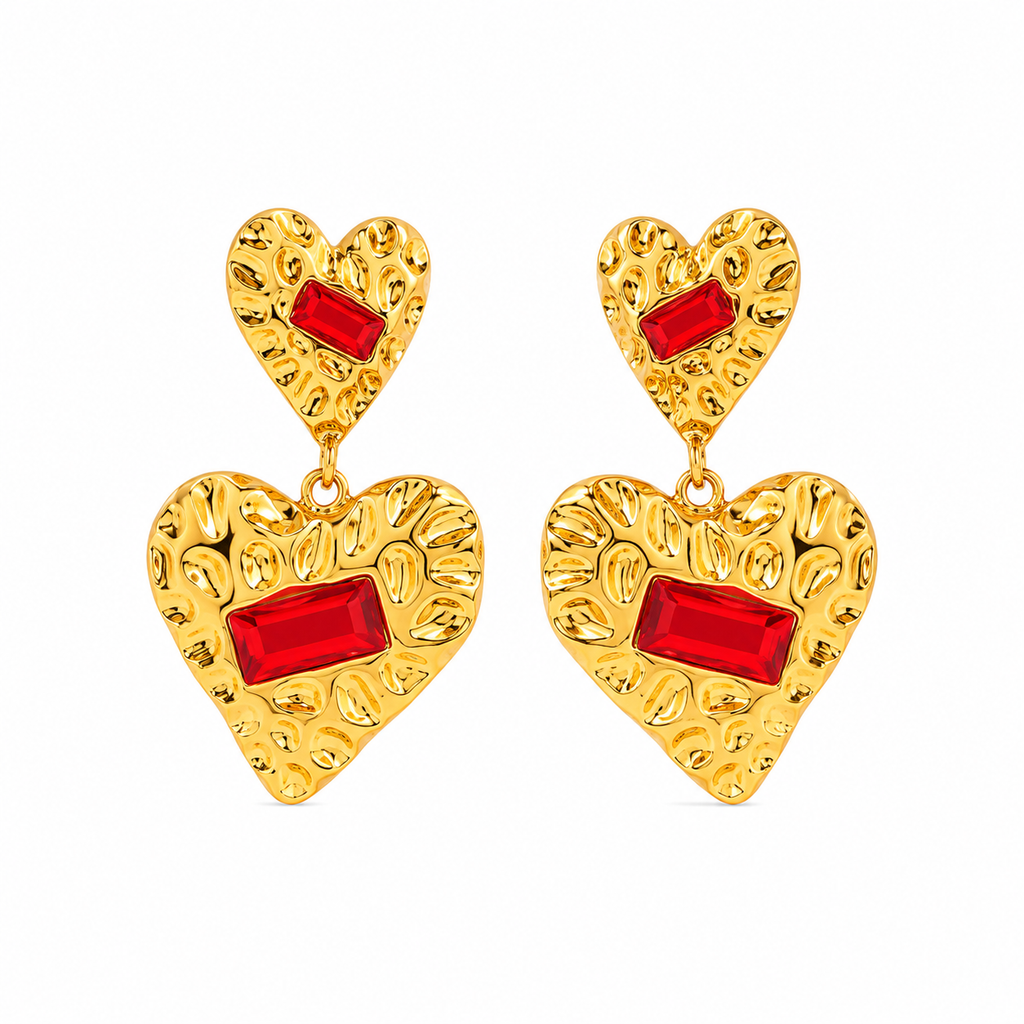 Tamzan Earrings Red
