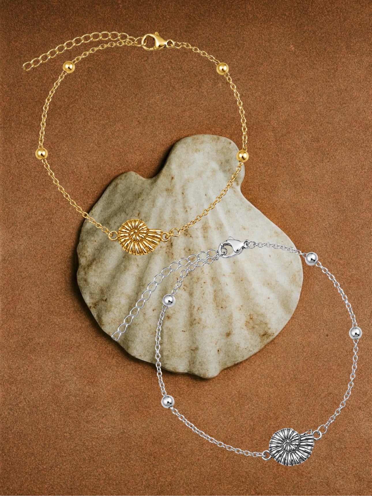 Ammonite Shell Anklet / Bracelet