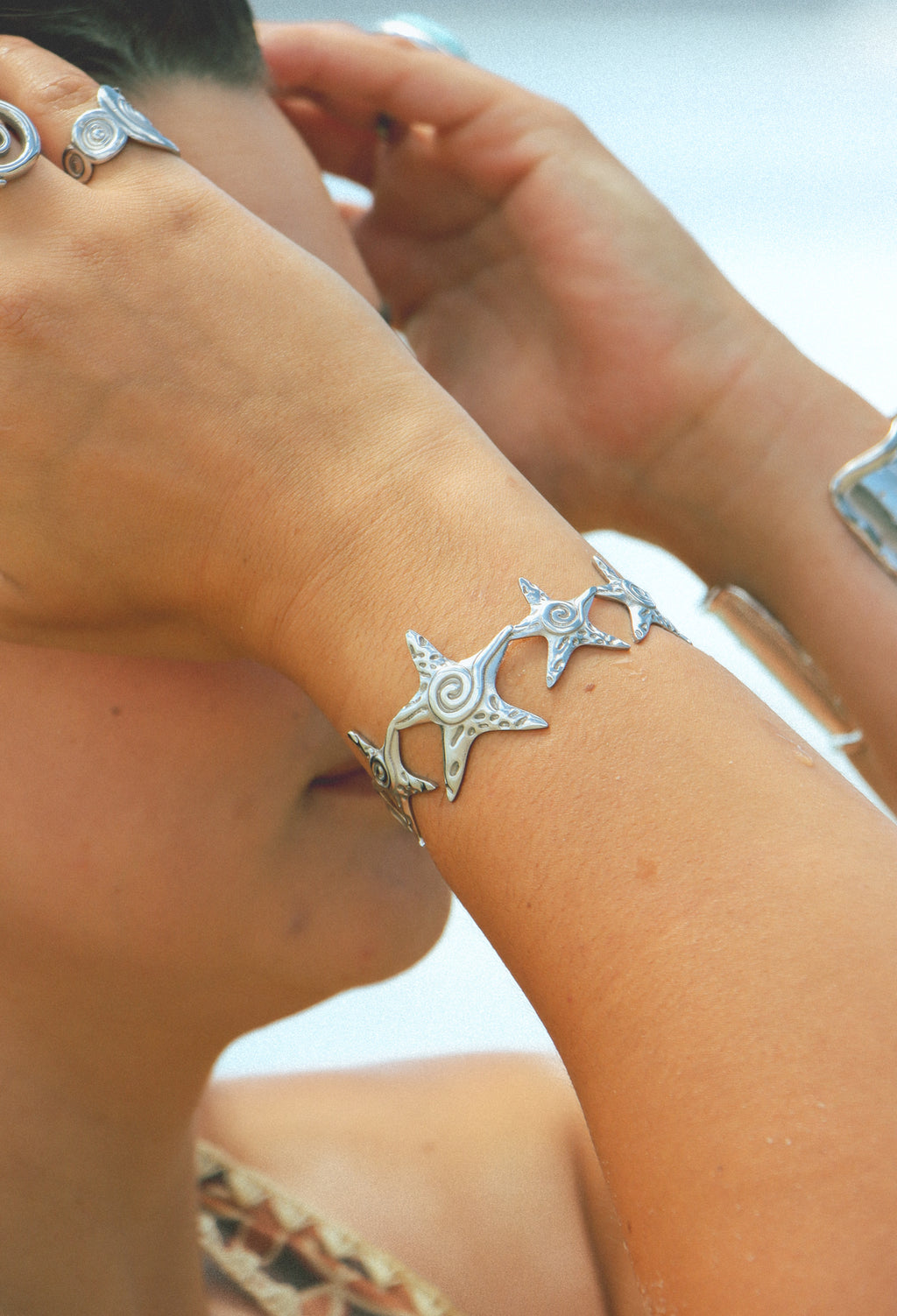 Soleil Star Cuff (Gold or Silver)