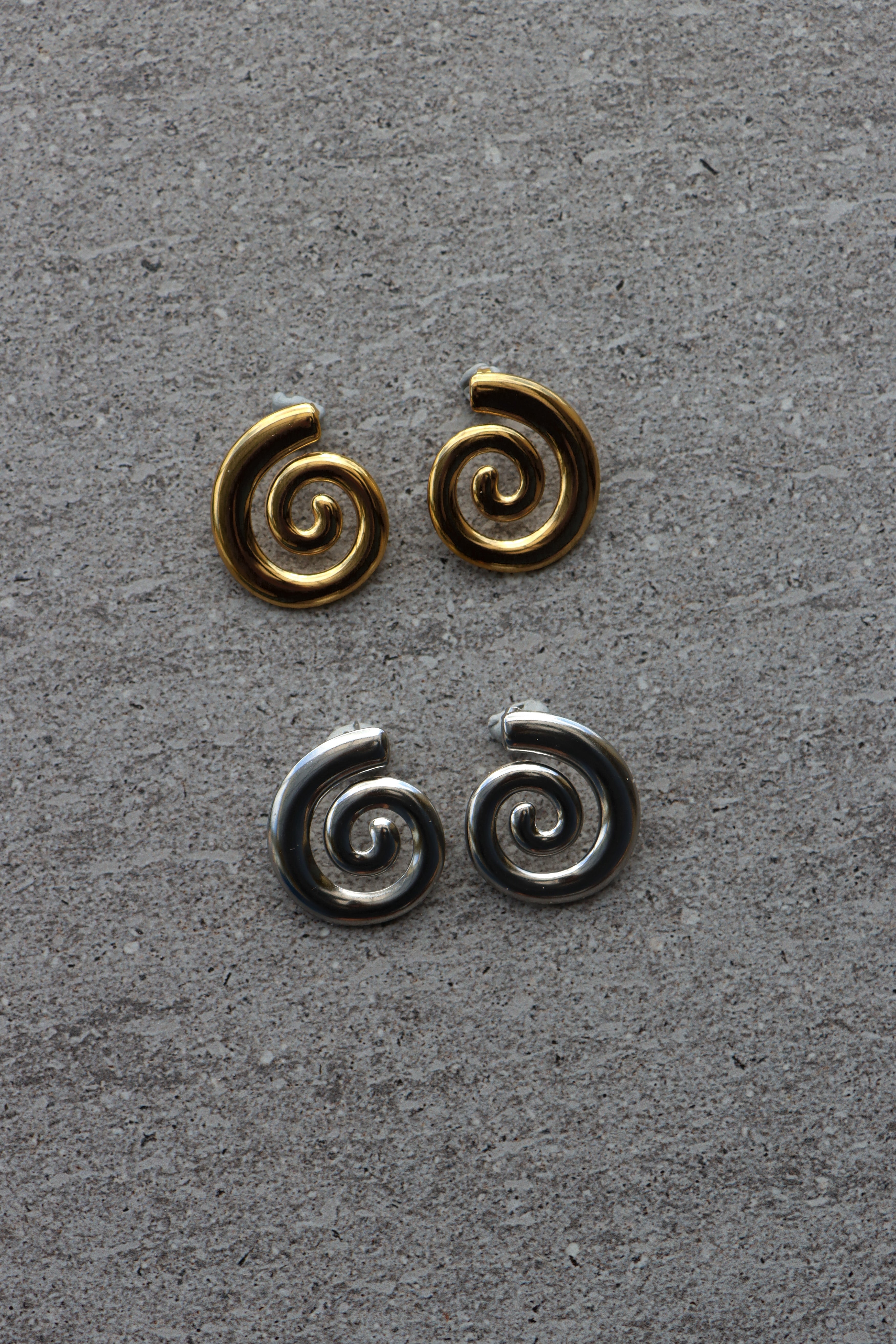 Soleil Spiral Studs