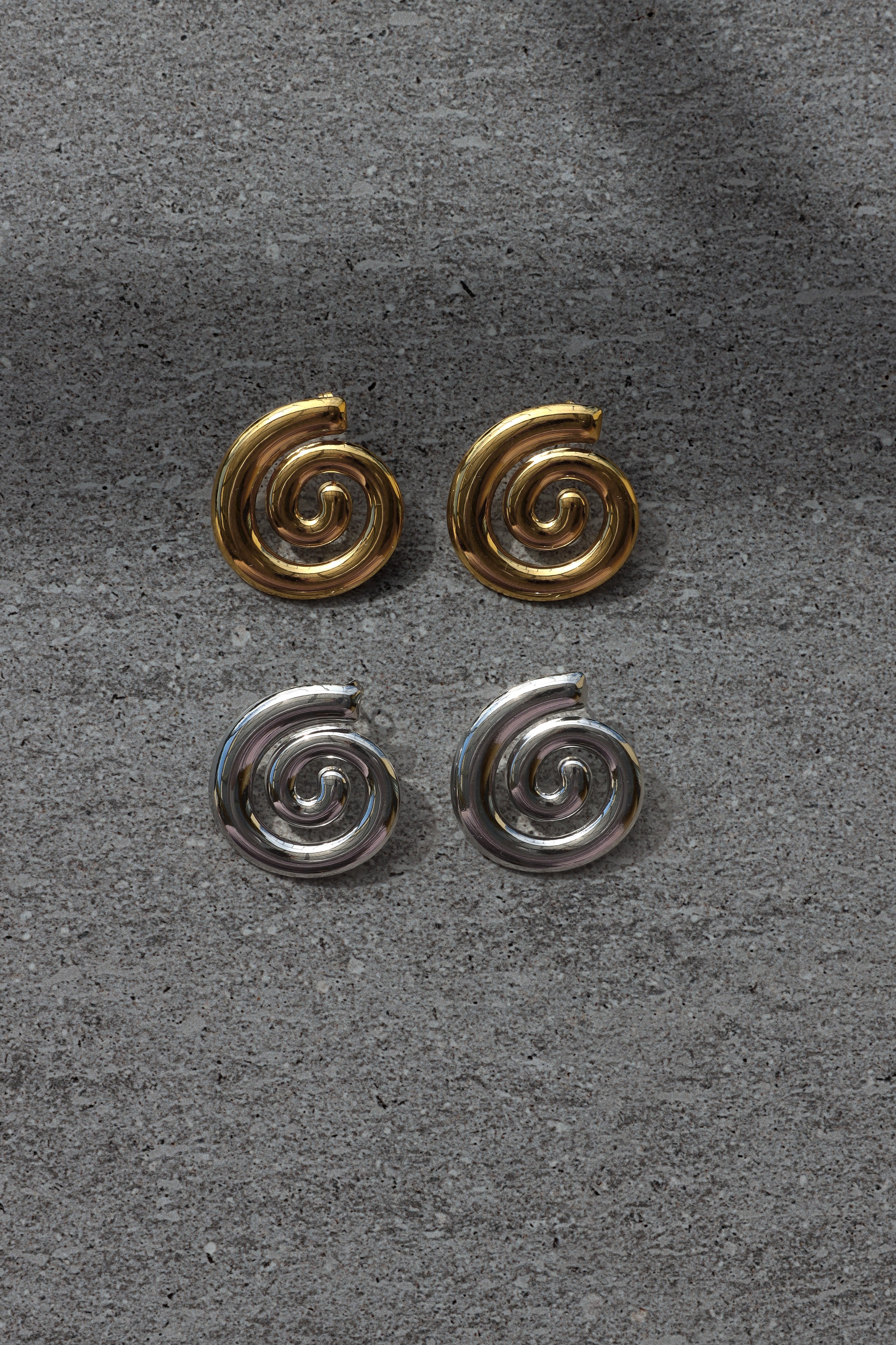 Soleil Spiral Studs