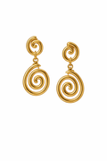 Soleil Double Spiral Studs
