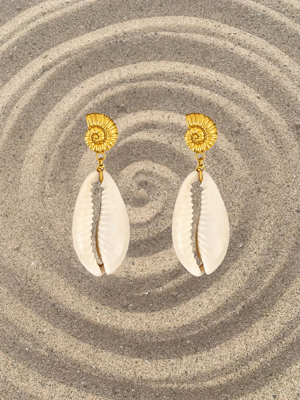 Nautical Cowrie Earrings