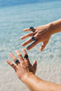 Obsidian Square Ring