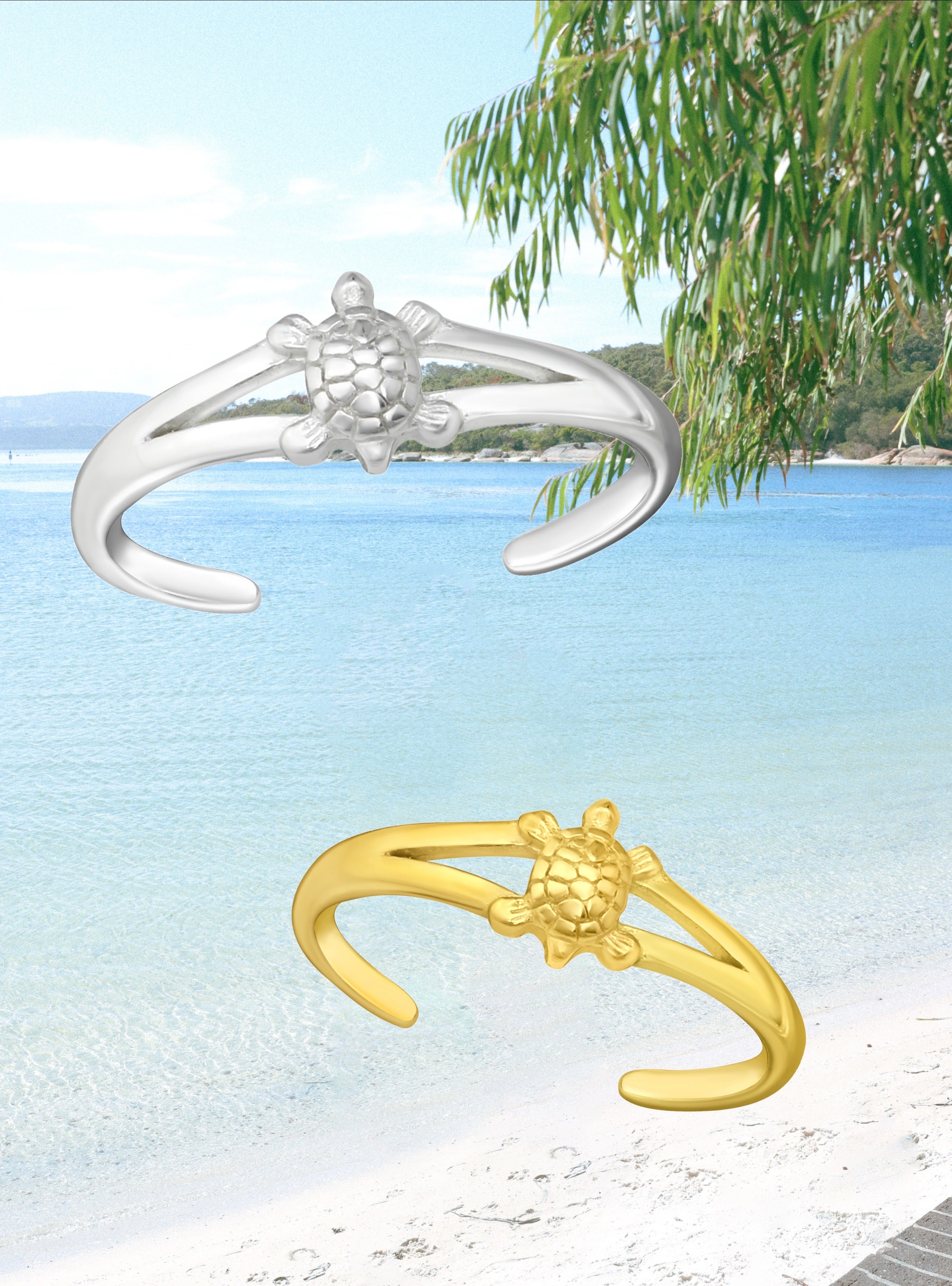 Turtle Toe Ring