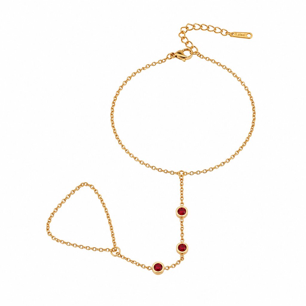 Ruby Hand Chain