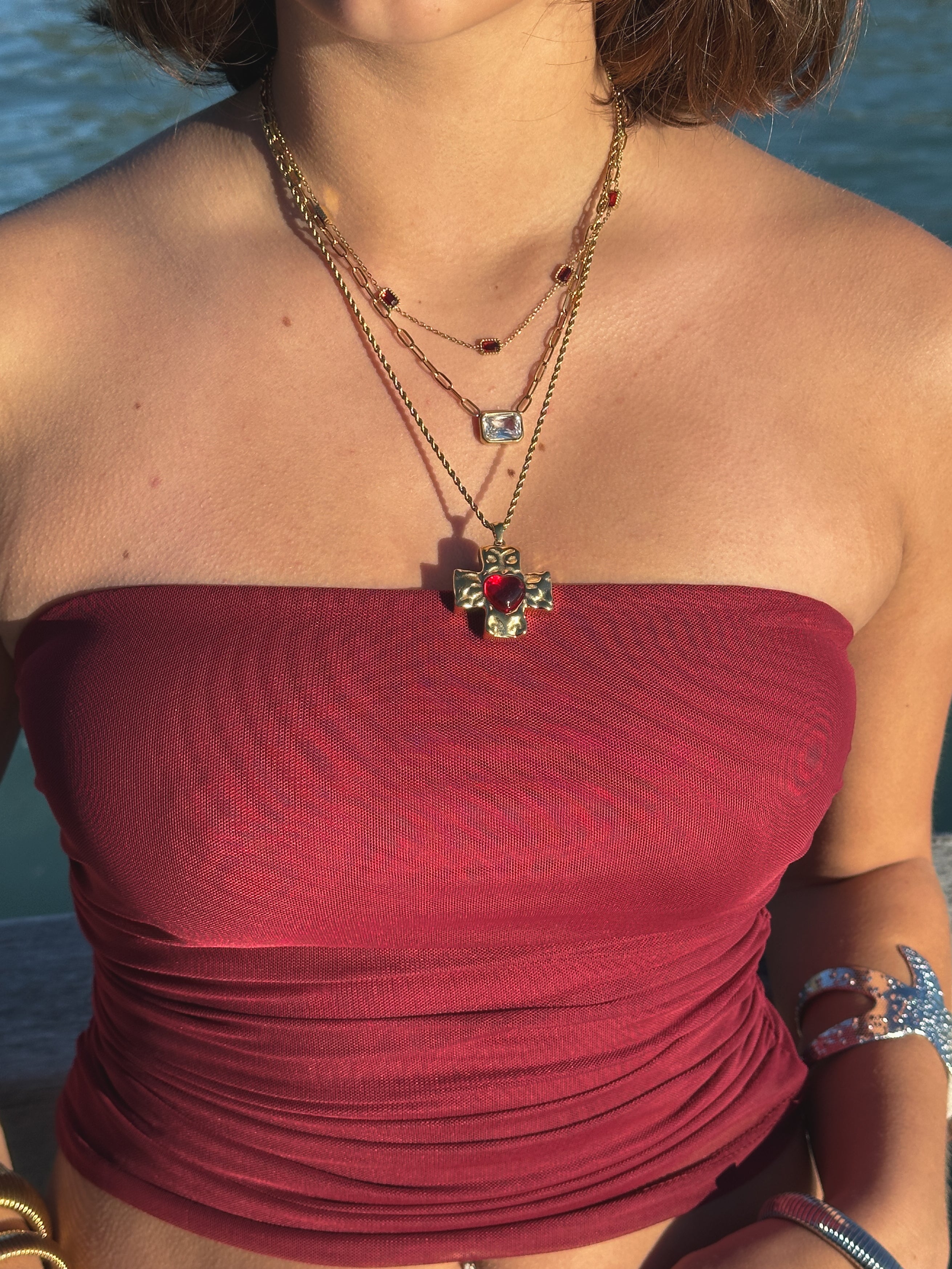Tamzan Necklace Red