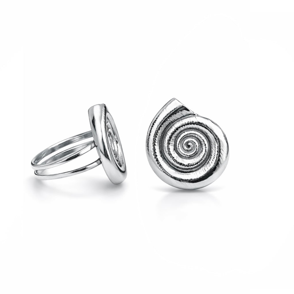 Ammonite Silver Ring
