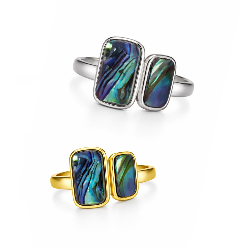 Double Paua Ring