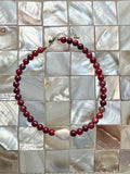 Ruby Beaded Necklace