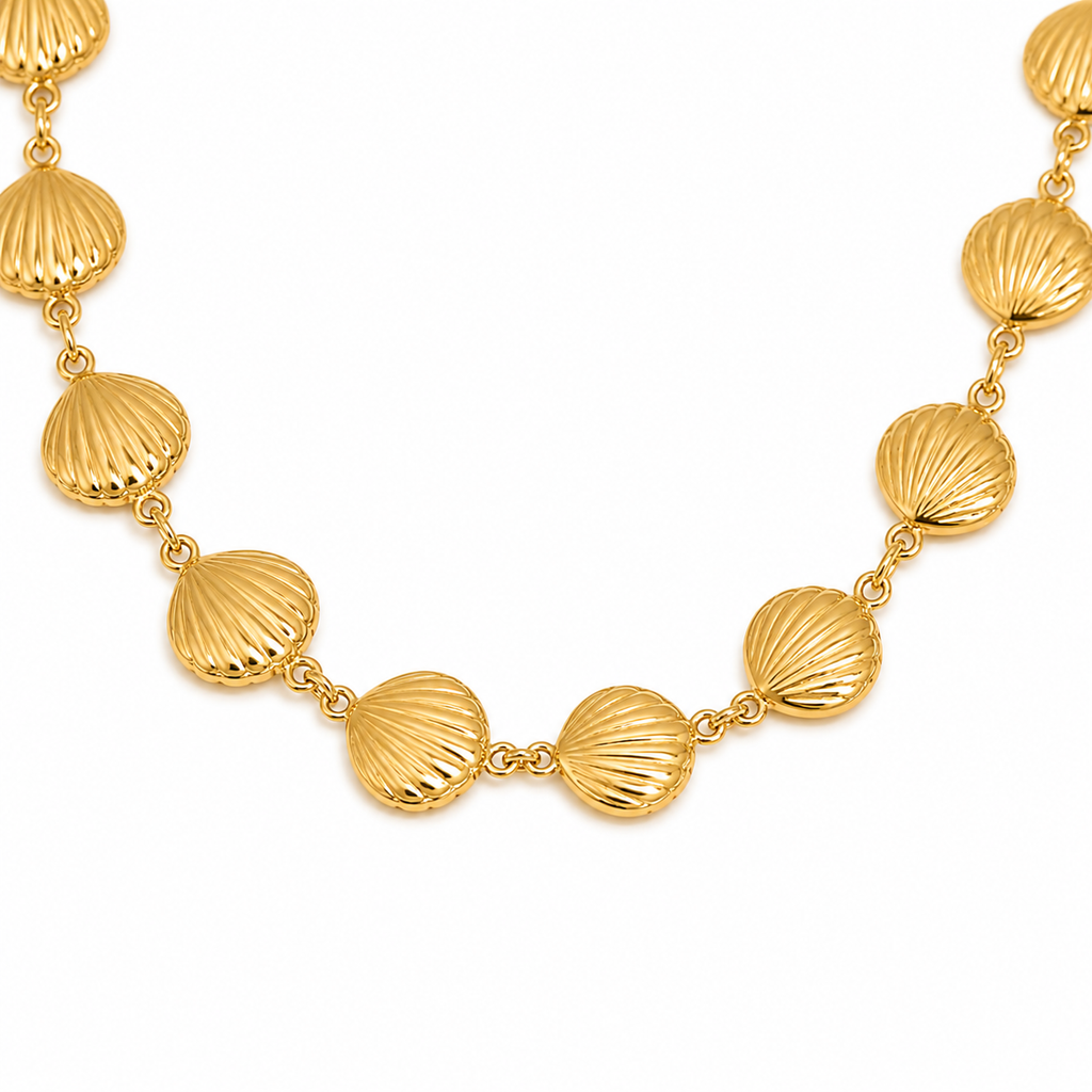 Scallop Link Necklace