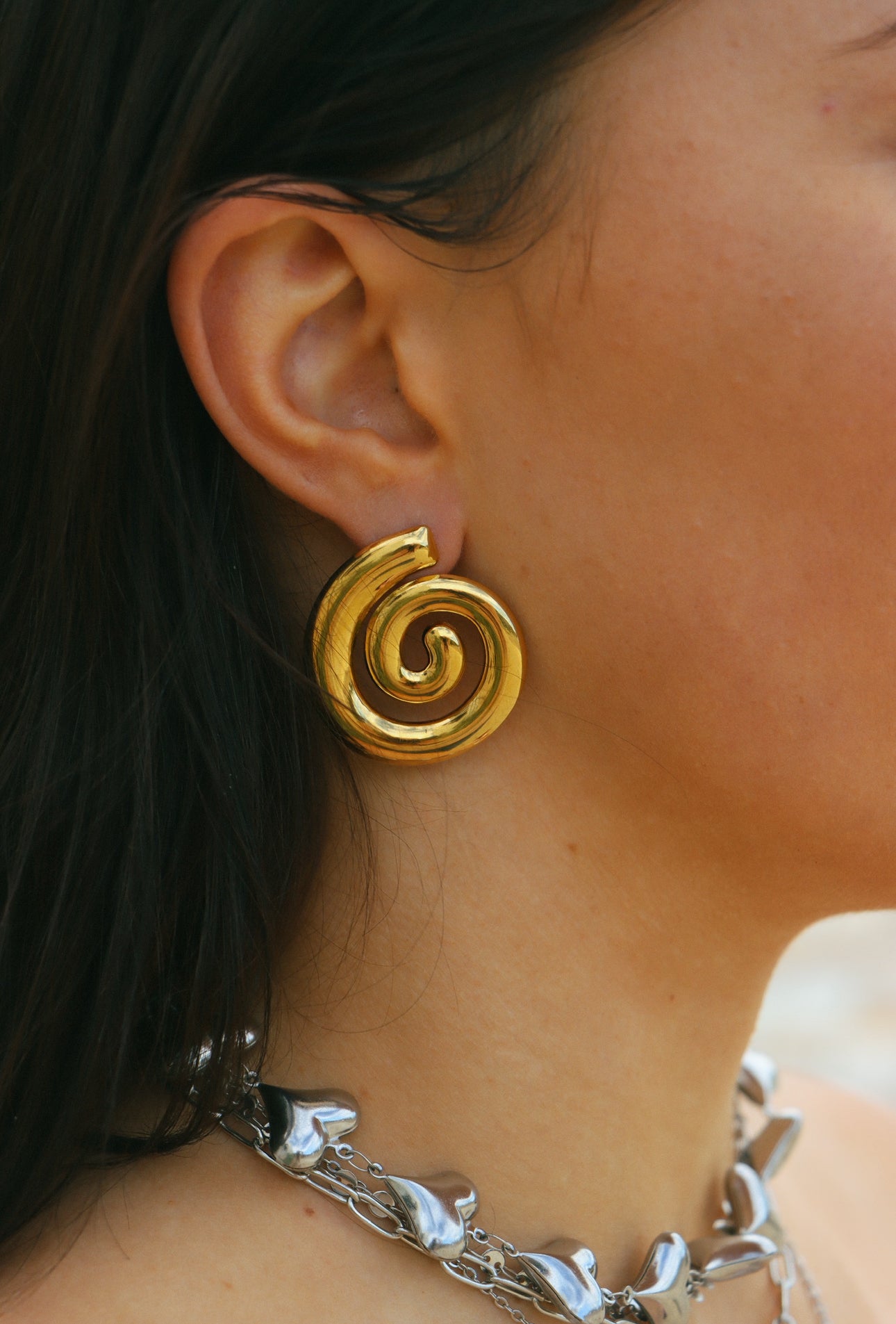 Soleil Spiral Studs
